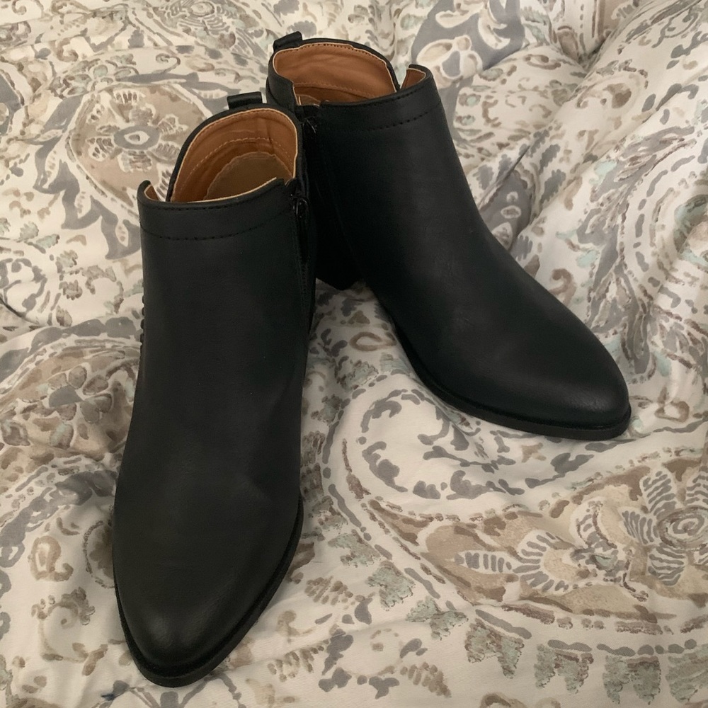 Black booties - worn once
